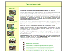 Tablet Screenshot of carportshop.info